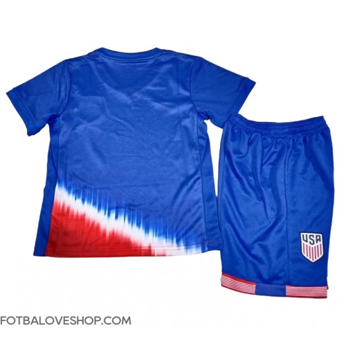 Spojené Státy Dětské Venkovní Dres Copa America 2024 Krátký Rukáv (+ trenýrky)