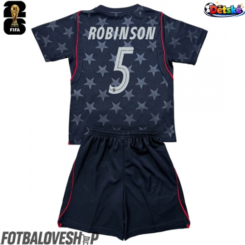 Spojené státy Antonee Robinson #5 Dětské Venkovní Dres MS 2026 Krátký Rukáv (+ trenýrky)