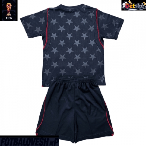 Spojené státy Dětské Venkovní Dres MS 2026 Krátký Rukáv (+ trenýrky)