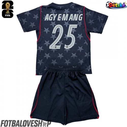 Spojené státy Patrick Agyemang #25 Dětské Venkovní Dres MS 2026 Krátký Rukáv (+ trenýrky)