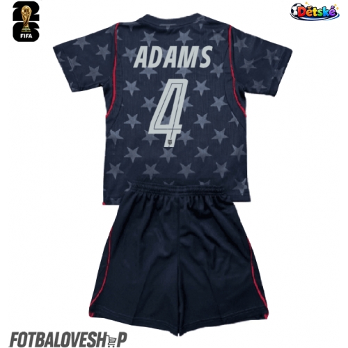 Spojené státy Tyler Adams #4 Dětské Venkovní Dres MS 2026 Krátký Rukáv (+ trenýrky)