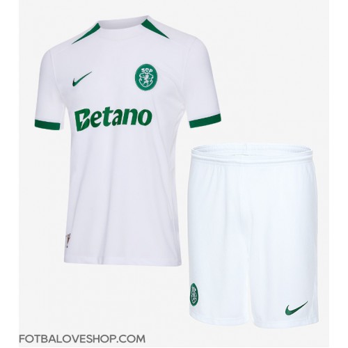 Sporting CP Dětské Venkovní Dres 2024-25 Krátký Rukáv (+ trenýrky)