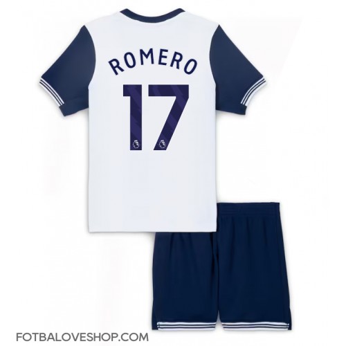Tottenham Hotspur Cristian Romero #17 Dětské Domácí Dres 2024-25 Krátký Rukáv (+ trenýrky)