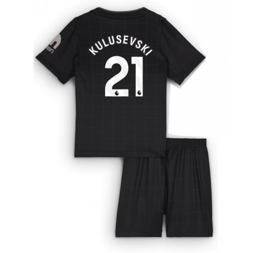Tottenham Hotspur Dejan Kulusevski #21 Dětské Venkovní Dres 2025-26 Krátký Rukáv (+ trenýrky)