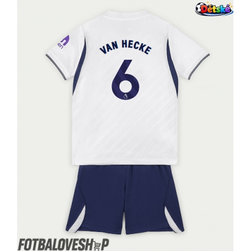 Tottenham Hotspur Jan Paul van Hecke #6 Dětské Domácí Dres 2026-27 Krátký Rukáv (+ trenýrky)
