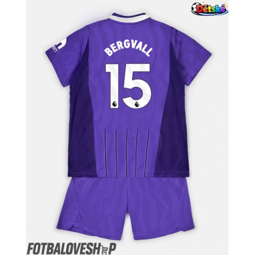 Tottenham Hotspur Lucas Bergvall #15 Dětské Alternativní Dres 2026-27 Krátký Rukáv (+ trenýrky)