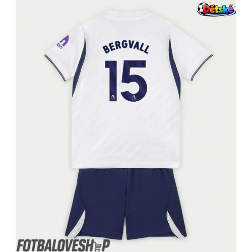 Tottenham Hotspur Lucas Bergvall #15 Dětské Domácí Dres 2026-27 Krátký Rukáv (+ trenýrky)