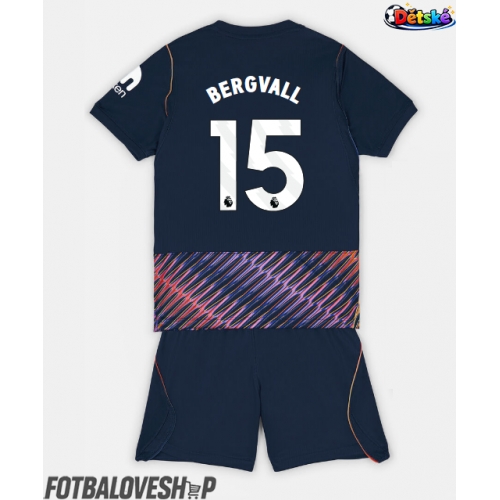 Tottenham Hotspur Lucas Bergvall #15 Dětské Venkovní Dres 2026-27 Krátký Rukáv (+ trenýrky)