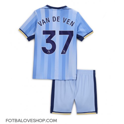 Tottenham Hotspur Micky van de Ven #37 Dětské Venkovní Dres 2024-25 Krátký Rukáv (+ trenýrky)