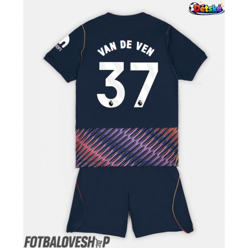 Tottenham Hotspur Micky van de Ven #37 Dětské Venkovní Dres 2026-27 Krátký Rukáv (+ trenýrky)