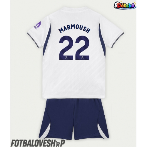 Tottenham Hotspur Omar Marmoush #22 Dětské Domácí Dres 2026-27 Krátký Rukáv (+ trenýrky)
