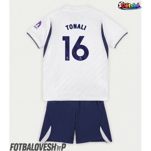 Tottenham Hotspur Sandro Tonali #16 Dětské Domácí Dres 2026-27 Krátký Rukáv (+ trenýrky)