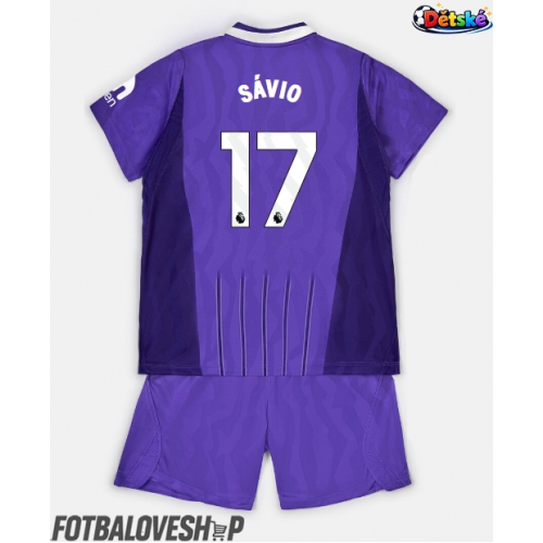 Tottenham Hotspur Savio #17 Dětské Alternativní Dres 2026-27 Krátký Rukáv (+ trenýrky)