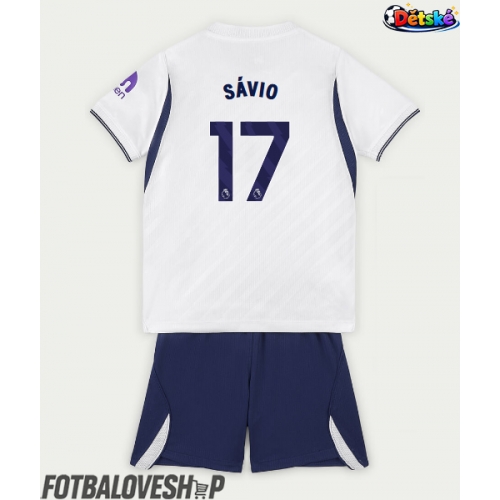 Tottenham Hotspur Savio #17 Dětské Domácí Dres 2026-27 Krátký Rukáv (+ trenýrky)