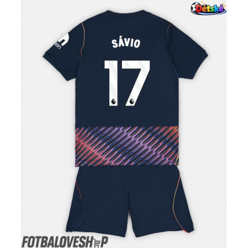 Tottenham Hotspur Savio #17 Dětské Venkovní Dres 2026-27 Krátký Rukáv (+ trenýrky)