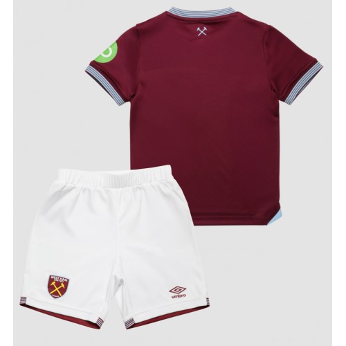 West Ham United Dětské Domácí Dres 2025-26 Krátký Rukáv (+ trenýrky)