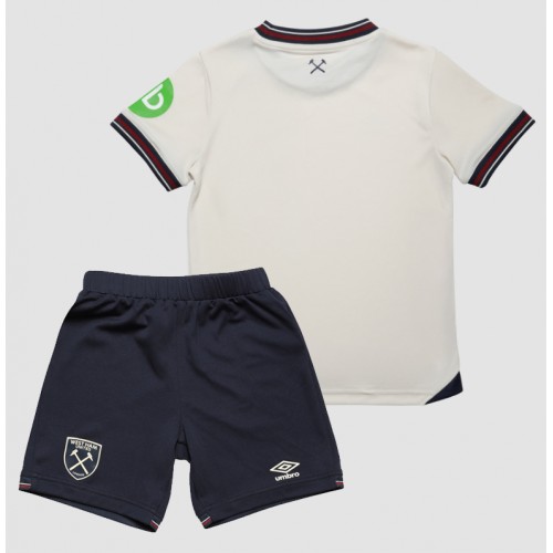 West Ham United Dětské Venkovní Dres 2025-26 Krátký Rukáv (+ trenýrky)
