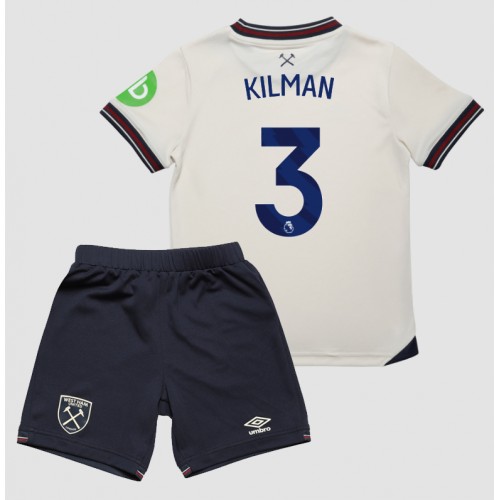 West Ham United Max Kilman #3 Dětské Venkovní Dres 2025-26 Krátký Rukáv (+ trenýrky)