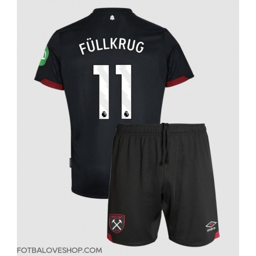 West Ham United Niclas Fullkrug #11 Dětské Venkovní Dres 2024-25 Krátký Rukáv (+ trenýrky)