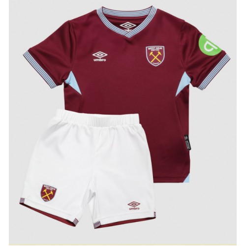 West Ham United Tomas Soucek #28 Dětské Domácí Dres 2025-26 Krátký Rukáv (+ trenýrky)