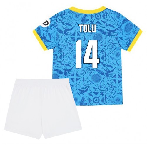 Wolves Tolu Arokodare #14 Dětské Alternativní Dres 2025-26 Krátký Rukáv (+ trenýrky)