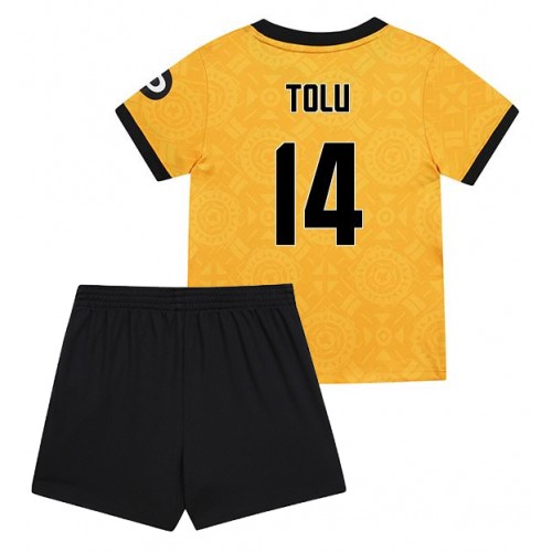 Wolves Tolu Arokodare #14 Dětské Domácí Dres 2025-26 Krátký Rukáv (+ trenýrky)