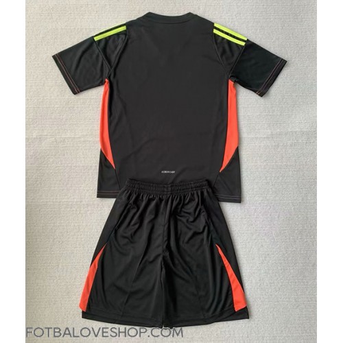 Španělsko Brankářské Dětské Venkovní Dres ME 2024 Krátký Rukáv (+ trenýrky)