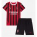 AC Milan Rafael Leao #10 Dětské Domácí Dres 2024-25 Krátký Rukáv (+ trenýrky)