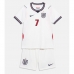 Anglie Bukayo Saka #7 Dětské Domácí Dres MS 2026 Krátký Rukáv (+ trenýrky)