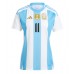 Argentina Angel Di Maria #11 Dámské Domácí Dres Copa America 2024 Krátký Rukáv