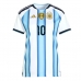 Argentina Lionel Messi #10 Dámské Domácí Dres MS 2026 Krátký Rukáv