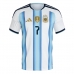 Argentina Rodrigo De Paul #7 Domácí Dres MS 2026 Krátký Rukáv