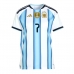 Argentina Rodrigo De Paul #7 Dámské Domácí Dres MS 2026 Krátký Rukáv