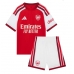 Arsenal Ezri Konsa #15 Dětské Domácí Dres 2026-27 Krátký Rukáv (+ trenýrky)