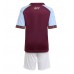 Aston Villa Dětské Domácí Dres 2025-26 Krátký Rukáv (+ trenýrky)