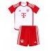 Bayern Munich Alphonso Davies #19 Dětské Domácí Dres 2023-24 Krátký Rukáv (+ trenýrky)