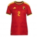 Belgie Zeno Debast #2 Dámské Domácí Dres MS 2026 Krátký Rukáv