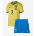 Brazílie Bruno Guimaraes #8 Dětské Domácí Dres MS 2026 Krátký Rukáv (+ trenýrky)