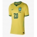 Brazílie Lucas Paqueta #20 Dámské Domácí Dres MS 2026 Krátký Rukáv