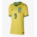 Brazílie Matheus Cunha #9 Dámské Domácí Dres MS 2026 Krátký Rukáv