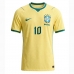 Brazílie Vinicius Junior #10 Domácí Dres MS 2026 Krátký Rukáv