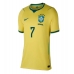 Brazílie Vinicius Junior #7 Dámské Domácí Dres MS 2026 Krátký Rukáv