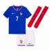 Francie Antoine Griezmann #7 Dětské Domácí Dres ME 2024 Krátký Rukáv (+ trenýrky)