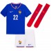 Francie Theo Hernandez #22 Dětské Domácí Dres ME 2024 Krátký Rukáv (+ trenýrky)
