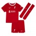 Liverpool Alexis Mac Allister #10 Dětské Domácí Dres 2023-24 Krátký Rukáv (+ trenýrky)