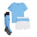 Manchester City Dětské Domácí Dres 2025-26 Krátký Rukáv (+ trenýrky)