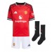 Manchester United Bruno Fernandes #8 Dětské Domácí Dres 2025-26 Krátký Rukáv (+ trenýrky)