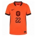 Nizozemsko Denzel Dumfries #22 Domácí Dres MS 2026 Krátký Rukáv