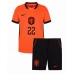 Nizozemsko Denzel Dumfries #22 Dětské Domácí Dres MS 2026 Krátký Rukáv (+ trenýrky)