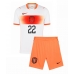Nizozemsko Denzel Dumfries #22 Dětské Venkovní Dres MS 2026 Krátký Rukáv (+ trenýrky)